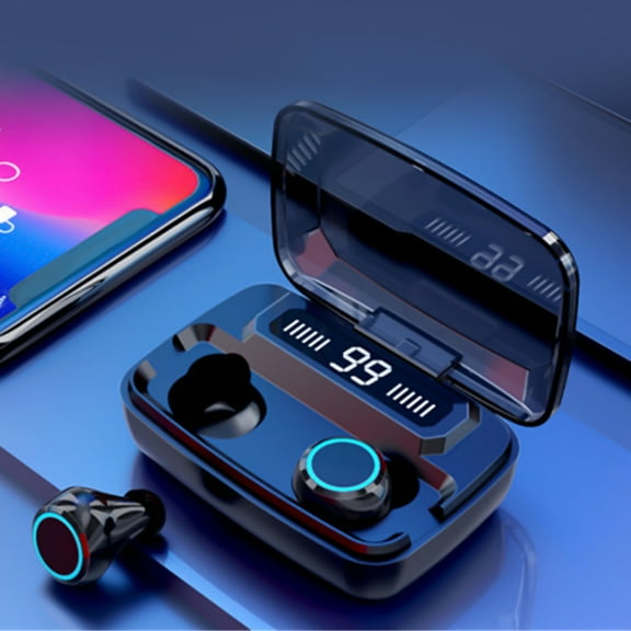 Up to 65% off! Cameland Bluetooth Headphones Wireless Earbuds Bluetooth Headphones With LED Display Built In Mic IPX7 Waterproof Headset For Workout Gaming Running Bluetooth Earbuds