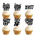 thumbnail image 1 of Decoración para Cupcakes LETLIMIT 18 piezas Brillo Negro 5 cm, 1 of 7
