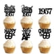 thumbnail image 1 of Decoración para Cupcakes LETLIMIT 18 piezas Brillo Negro 5 cm, 1 of 7