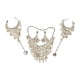 thumbnail image 2 of Conjunto de 3 collares, pendientes y pulseras para mujer, joyería de moda de aleación para boda y novia. Plata, 2 of 7