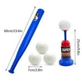 thumbnail image 3 of Baseball Pitcher under $5! CQCYD Baseball Pitching Machine for Kids, Foldable Plastic Bat with 3 Balls, Sports Toy for Boys Girls, Outdoor Baseball Game Set, 3 of 9
