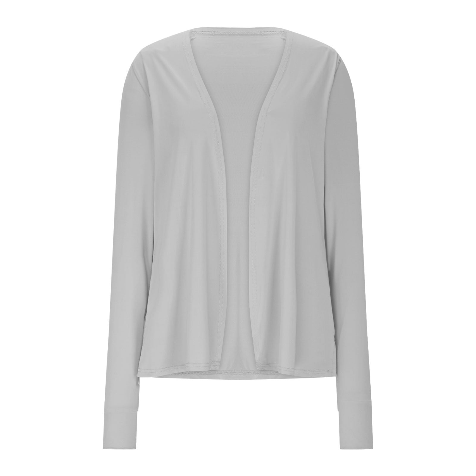 Women's Lightweight Sun Protection Cardigan - UPF50+ Long Sleeve Rash Guard With Thumb Holes & Pockets - View #10