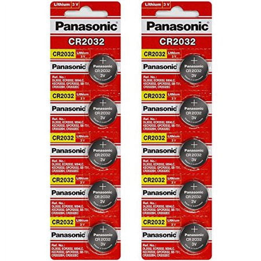 ラッキーマッキーPanasonic LHR1064H 3個 Panasonic CR2032 Lithium Battery, 3V Coin Cell, Long-Lasting Power
