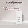 thumbnail image 3 of Interruptor de intensidad inteligente Aqara H2 2 en 1, hilo neutro/Zigbee, 3 of 7