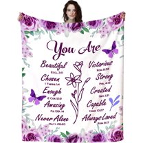 Inspirational Get Well Soon Gifts for Women,Bible Verse Jesus Blanket Christian Blankets and Throws Religious Gifts for Women Teen Girls 50"x40"