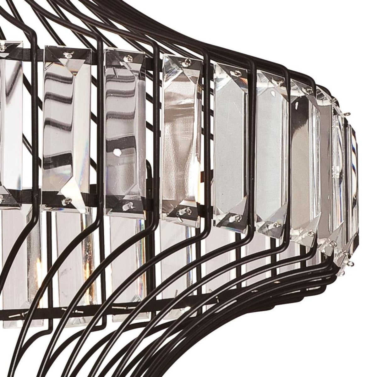Westinghouse Lighting Crystal Prism 1-light Chandelier - Matte Black