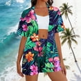 thumbnail image 2 of Daiosportswear Femmes Extérieur Rue Été Hawaii T-Shirt à Manches Courtes et Short, Ensembles 2 Pcs pour Femmes Violet-m TTG(TTG), 2 of 7