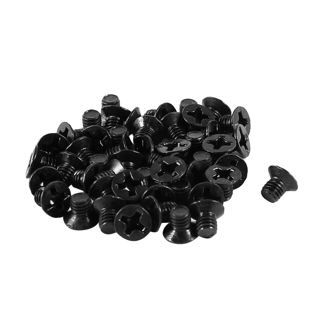 50 Pcs M3 x 4mm Screws Replacement Black for Laptop Hard Drive ...