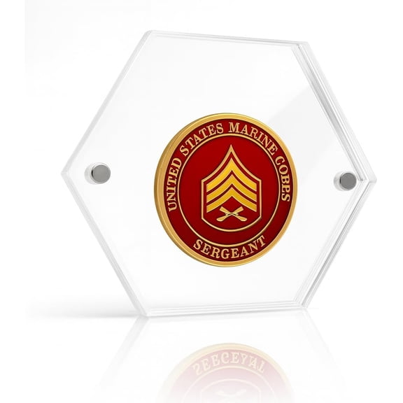 Challenge Coin Display Capsule Case with Magnetic Closure - for 1.75" Coins