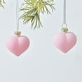thumbnail image 4 of 12 Pcs Christmas Velvet Ornaments Valentine's Day Heart Shaped Hanging Ornaments for Tree Velvet Valentines Flocked Red Heart Baubles Decorations for Xmas Wedding Anniversary, 4 of 6