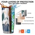 thumbnail image 7 of 20oz Tumblers Fall Leaves Pumpkin Stainless Steel Vacuum Insulated Double Wall Travel Tumbler Cups Mug with Lid and Straw,Cleaning Brush for Cold & Hot Drinks, 7 of 7