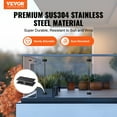 thumbnail image 2 of VEVOR Glass Clamp 4 PCS Rectangle Railing Bracket for 0.31 "-0.47 " Glass Black, 2 of 9
