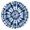 Blue White Tie, variant on Colorful Tie Dye Wave Pattern Round Fitted Tablecloth with Elastic Edge,Dining Table Cover Waterproof,Outdoor Round Tablecloth for Camping,Dining,Indoor and Outdoor