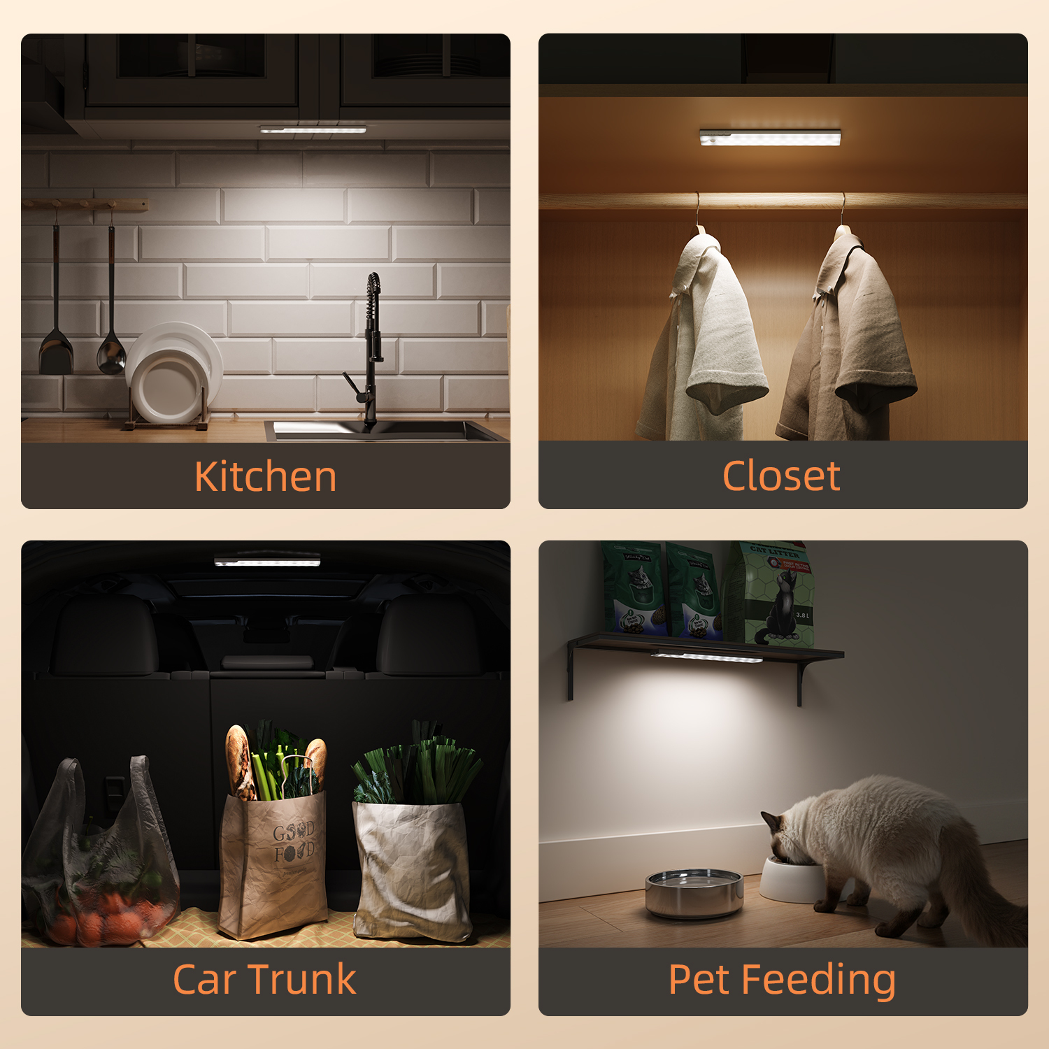 EZVALO 3-Pack Rechargeable Under Cabinet Lights with Remote photo 6