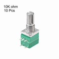 thumbnail image 2 of FABLE- 10Pcs Variable Resistors 10K Ohm Single Rotary Carbon Film Taper Potentiometer, 2 of 3