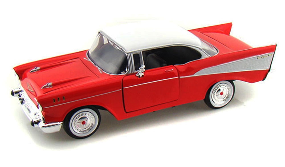 1957 Chevy Bel Air Red Showcasts 73228 124 Scale Diecast Model 