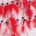 thumbnail image 6 of LHWEN Circular Craft Hanging Wall Decor Feathers Decoration Home Decor 60cm Wall Hanging Ornament Bedroom Living Room Decor Gift for Friends Family Boho Indoor Decoration Pass Through Good Dreams, 6 of 6