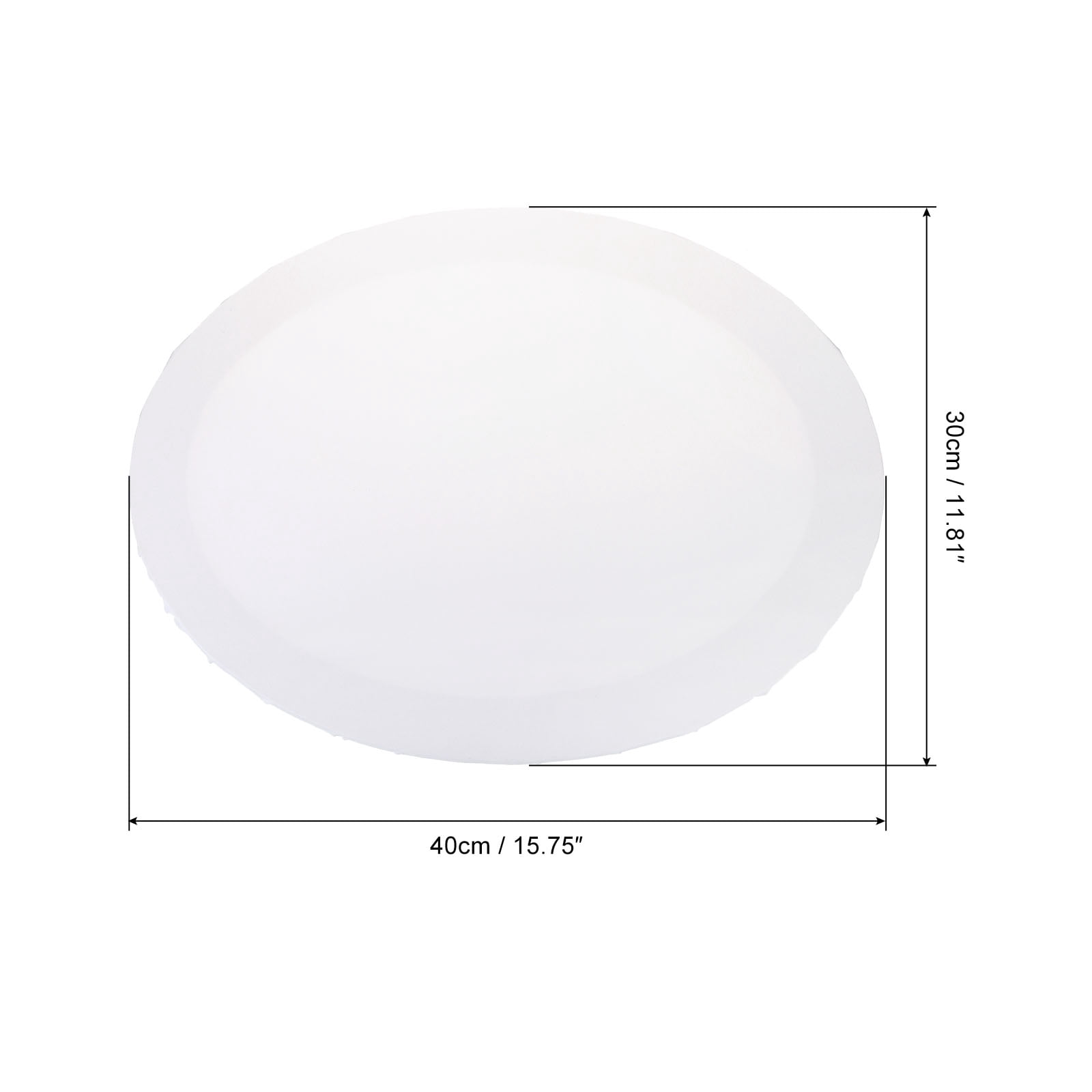 Uxcell Painting Canvas Panels, 2 Pack 12x16 Inch Oval Wood Frame Blank Art Board Panels, White