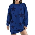thumbnail image 1 of Robe d'Hiver pour Femmes, Robe Décontractée pour Femmes, Robe d'Automne et d'Hiver à Col Rond Manches Longues Imprimée, 1 of 4