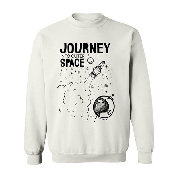 The Journey Into Outer Space Sweatshirt Men -Image by Shutterstock, Male 3X-Large
