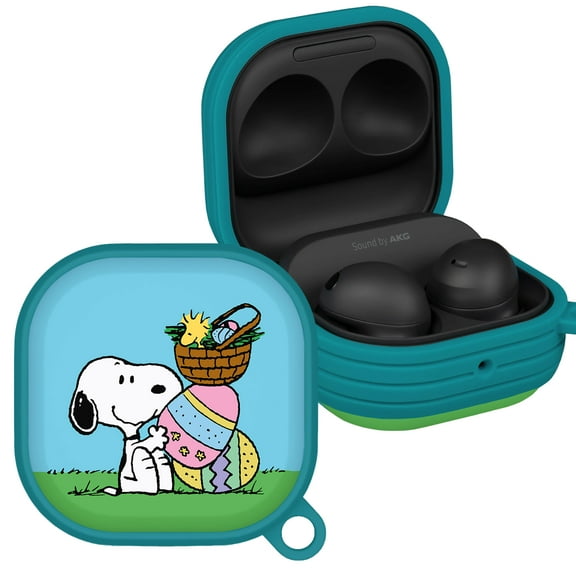 Peanuts Easter HDX Case Cover Compatible with Samsung Galaxy Buds Pro & Buds Live (Eggcited) by Affinity Bands
