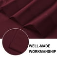 thumbnail image 4 of XWZO Farmhouse Burgundy Valance Curtain for Kitchen, Room Darkening Rod Pocket Short Curtains for Bathroom, Window Toppers Cafe Curtain 1 Panel, W60 x L18, Burgundy, 4 of 8