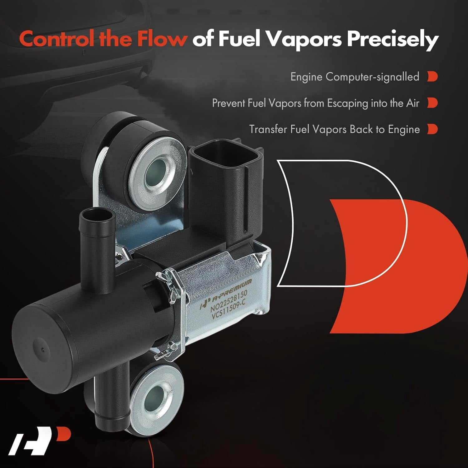 A-Premium Vapor Canister Purge Solenoid Valve Compatible with Nissan Altima 2007-2017, Rogue 2008-2017, Sentra 2007-2012, Murano, Pathfinder, Maxima, Quest, GT-R & Infiniti QX60, QX70, JX35, FX50