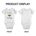 thumbnail image 3 of I Love My Venezuelan Mom Cute Baby Bodysuit Newborn Clothes Outfits (White, 12-18 Months), 3 of 5