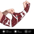 thumbnail image 3 of Picia Christmas Buffalo Plaid Arm Sleeves for Men and Women - Tattoo Cover Up UPF 50+ Cooling Sports Sleeve for Basketball Golf Football-One Size, 3 of 8