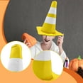 thumbnail image 6 of FVDPWYE Traffic Cone Hat Fancy Dress Costume Accessory for Cosplay Birthday Festival yellow Dome, 6 of 9