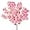 Pink, variant on Silk Cherry Blossom Branches, Artificial Cherry Blossom Tree Stems Faux Cherry Flowers Vase Arrangements for Wedding Home Decor, 42.25 Inch Set of 4