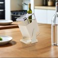 thumbnail image 4 of OUNONA Soporte Para Cuchillos De Cocina Acero Inoxidable Giratorio Compacto Para Orden Y Limpieza, 4 of 7
