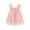 Light Pink, variant on Toddler Girls' Sleeveless Mesh Tutu Dress with Fly Sleeves, Holiday Party Princess Sundress with Soft Pom and Flower Tulle