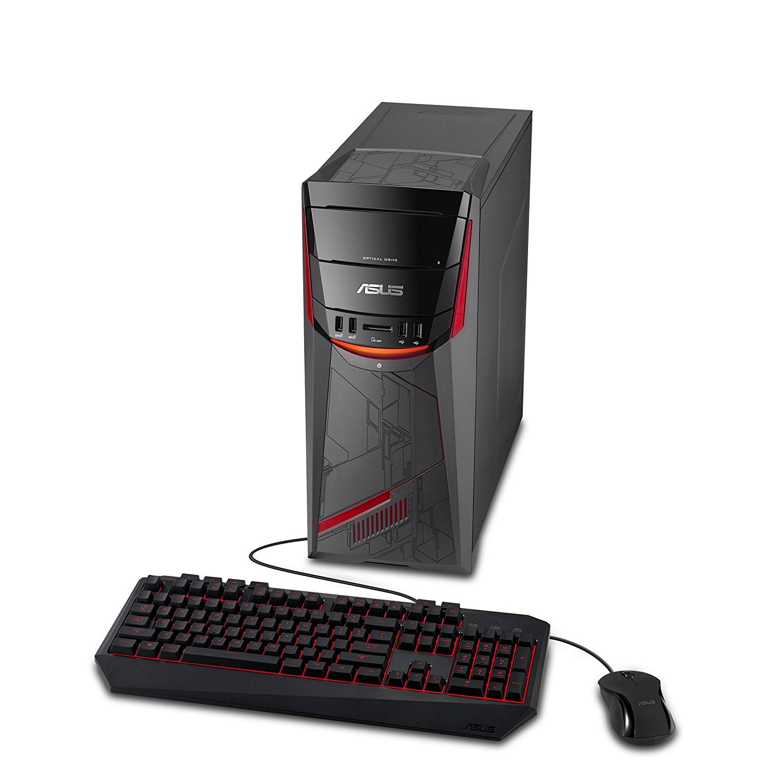 Asus Desktop Tower Computer, AMD Ryzen 7 1700, 8GB RAM, 1TB HD