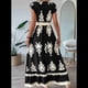 thumbnail image 4 of Vestidos de Verano para Mujer 2025, Vestidos Casuales con Mangas con Volantes, Vestidos de Playa Bohemios, Vestidos Negros L, 4 of 6