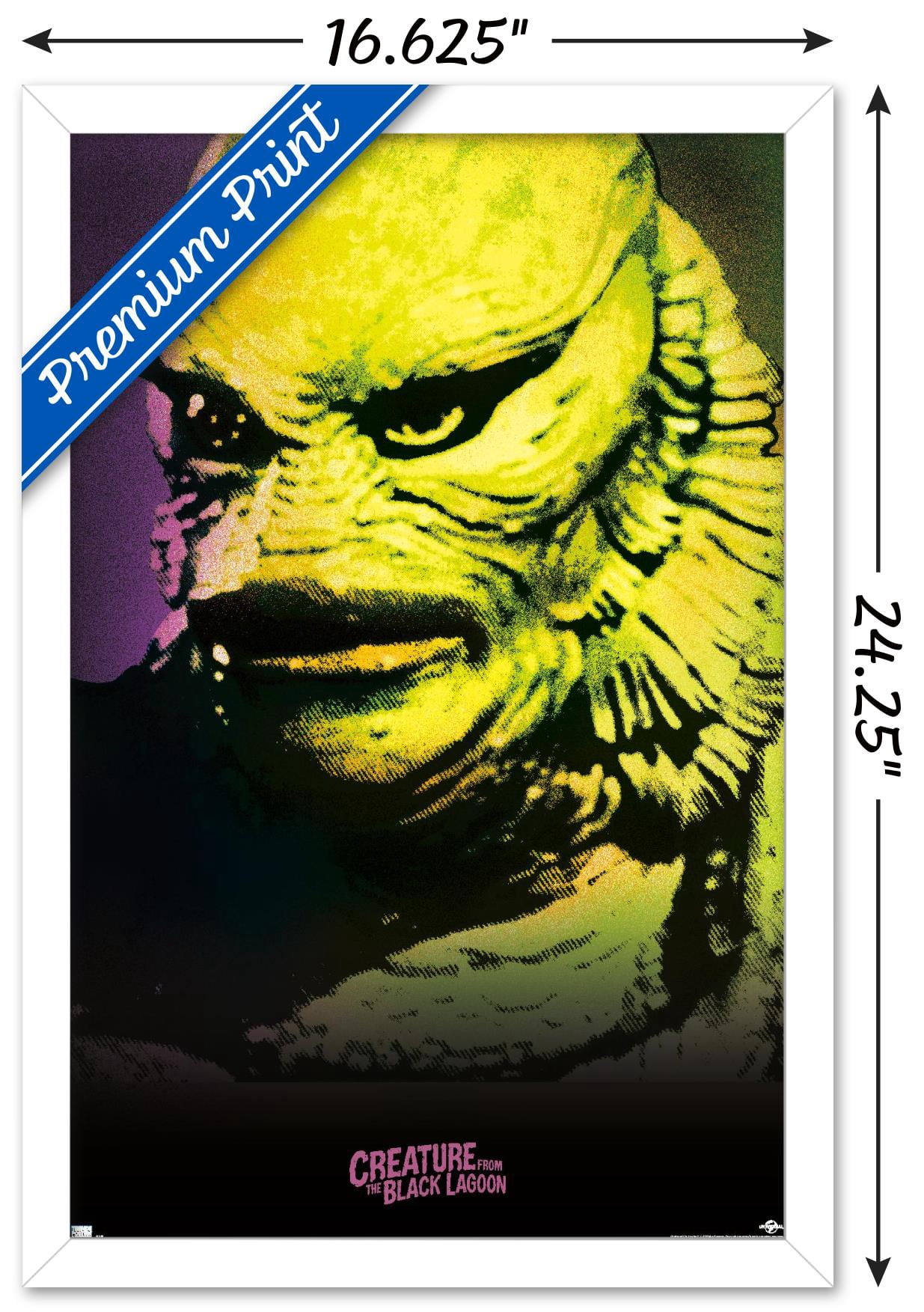 Creature from the Black Lagoon - Close-Up Wall Poster, 14.725" x 22.375" Framed