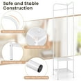 thumbnail image 3 of Giantex Corner Hall Tree, Freestanding Entryway Coat Storage Rack w/Shelves, White, 3 of 5