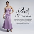 thumbnail image 2 of David’s Bridal, The Edit by DB Studio Women's Formal Strapless Notch Neckline Sheath Dress, Ankle Length, Satin, 2 of 8