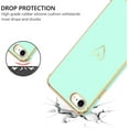 thumbnail image 3 of Daxi for Love iPhone SE 2022/2020 Case, Soft TPU Protective Case, Flexible Electroplating - Mint Green, 3 of 15