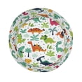 thumbnail image 7 of Cute Dinosaur and Leaves Pattern Bucket Hat Foldable Fisherman Outdoor Summer Camping Travel Hiking Caps for Men Women, 7 of 7