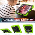 thumbnail image 3 of 3 Layer Case for iPad 10.2 Inch 9th/8th/7th 2021/2020/2019, for Kids Heavy Duty Protective Case with Screen Protector & Stylus Holder & 360 Rotating Stand and Hand/Shoulder Strap Cover, Green, 3 of 7