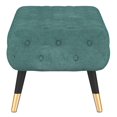 thumbnail image 3 of banc capitonné moderne, aqua, 3 of 7