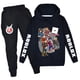 thumbnail image 3 of juego moda tendencia traje niños niñas Sudadera con capucha pantalones casuales dibujos animados niños ropa Casual regalos de cumpleaños, 3 of 5