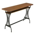 thumbnail image 6 of Larena 1-Shelf Metal Counter Height Table, Warm Oak, 6 of 7