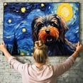 thumbnail image 6 of Briard Dog Canvas Van Gogh Starry Night Wall Art Gifts Canvas Wall Art Frame Music Artist Customized Canvas Framed Photo Art Work For The Bedroom(Gifts For Dog Lover ), 6 of 6