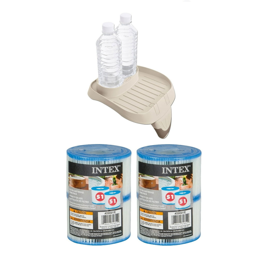 Intex Attachable Cup Holder/Refreshment Tray and Type S1 Pool Filters 