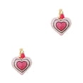 thumbnail image 1 of QualitChoice Porte-Clés à Pompon en Daim Multicolore Porte-Clés Sac Décoratif Cœur Rose Rouge/blanc 2Ensemble, 1 of 6