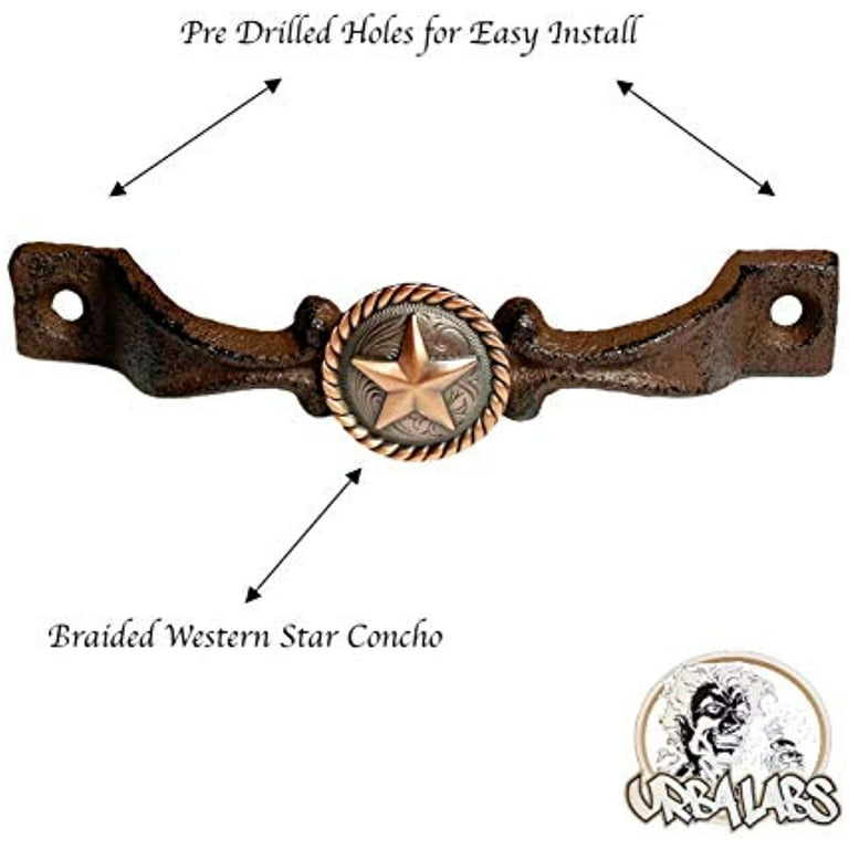 Cast Iron Western Star Drawer Pull Cabinet Handle Cast Iron Western Star Drawer Pull Cabinet Handle
