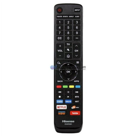 Genuine Hisense EN3R39H 4K UHD Smart TV Remote Control (USED) 60H6E1 / 49H6020E / 60H6020E