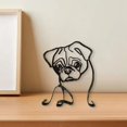 thumbnail image 3 of 2x Esculturas de mascota minimalistas, coleccionables en apariencia de línea, de , regalos, oficina, escritorio, sa de , manualidad Gloria  Estatuilla de animales, 3 of 9